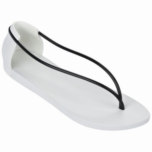 Ipanema Philippe Starck Thing N Ženske Sandale Bijele Crne | 3987EPXUH