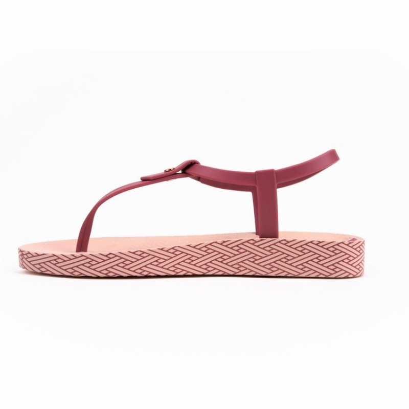 Ipanema Plush Weave Ženske Sandale Roze Bordo | 1037FKCBN